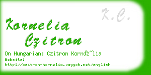 kornelia czitron business card